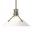 Hubbardton Forge 2022 Soft Gold Frosted Glass (FD) Multi Henry Medium Glass Shade Pendant