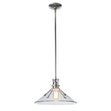 Hubbardton Forge 2022 Sterling Clear Glass (ZM) Multi Henry Medium Glass Shade Pendant