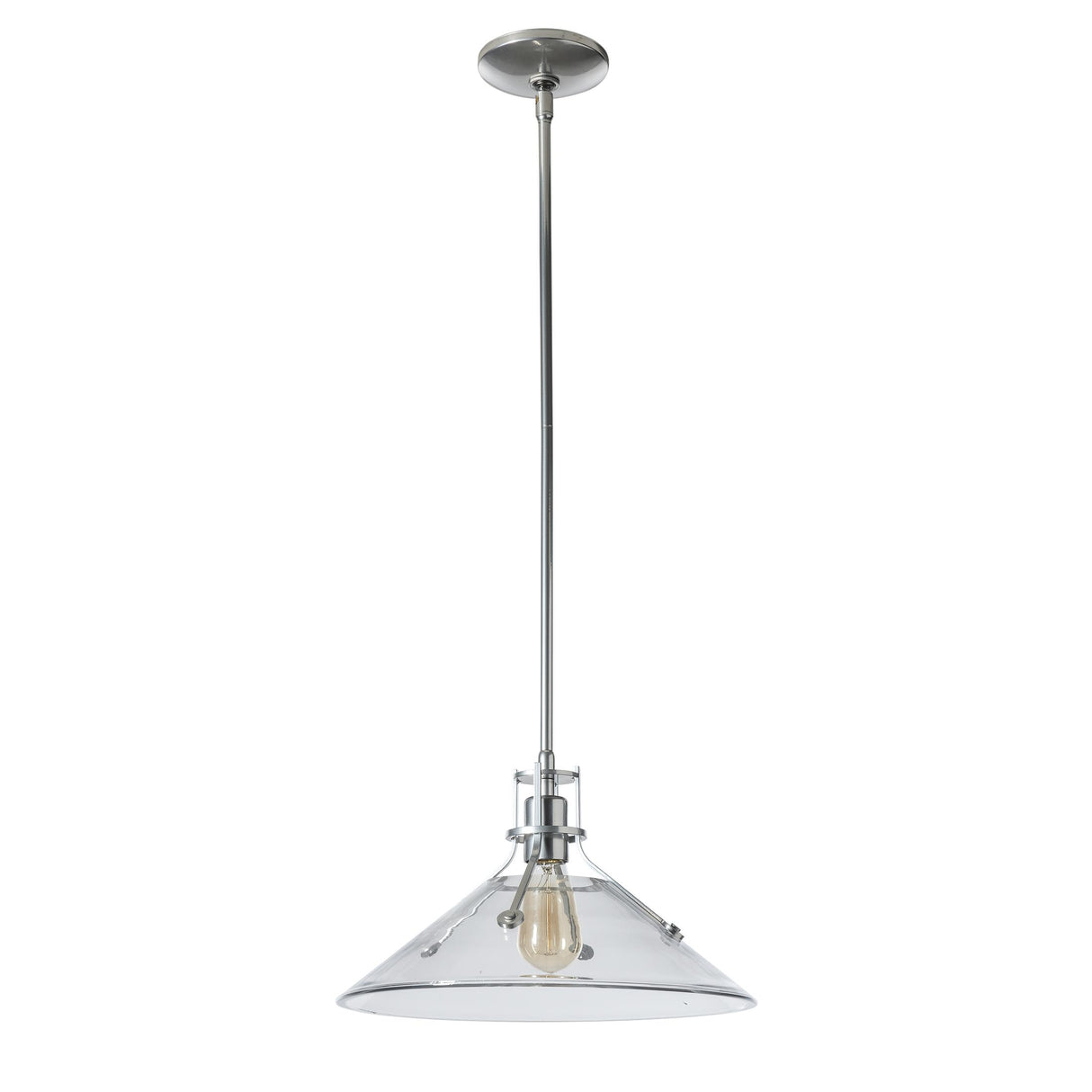 Hubbardton Forge 2022 Sterling Clear Glass (ZM) Multi Henry Medium Glass Shade Pendant