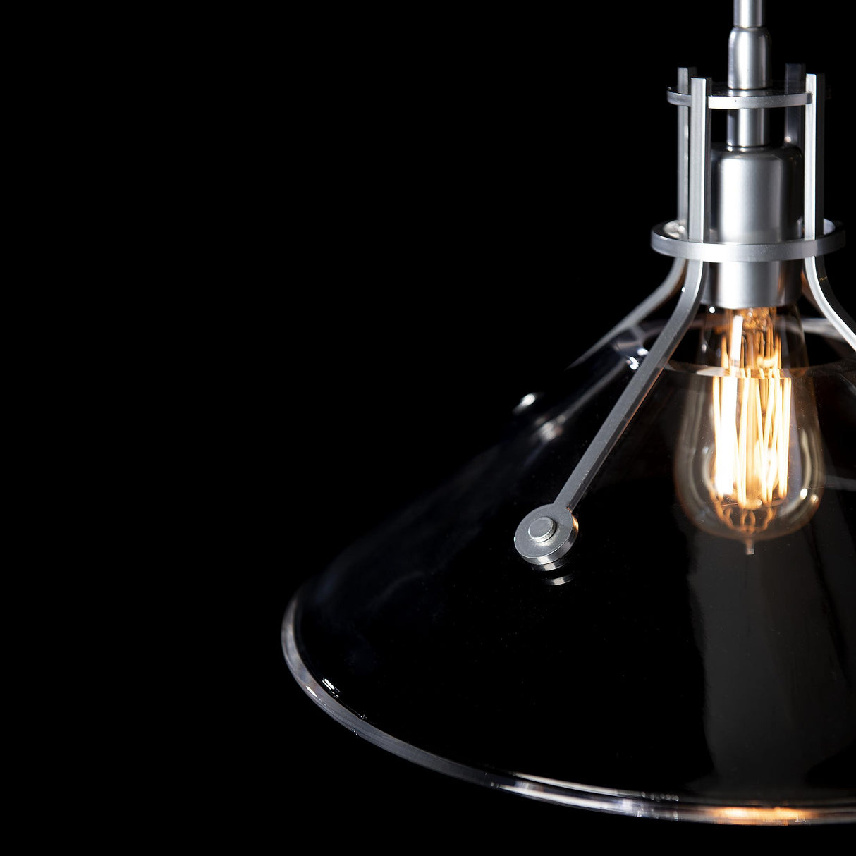 Hubbardton Forge 2022 Sterling Clear Glass (ZM) Multi Henry Medium Glass Shade Pendant
