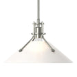 Hubbardton Forge 2022 Sterling Frosted Glass (FD) Multi Henry Medium Glass Shade Pendant