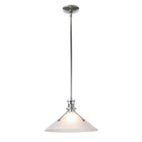 Hubbardton Forge 2022 Sterling Frosted Glass (FD) Multi Henry Medium Glass Shade Pendant