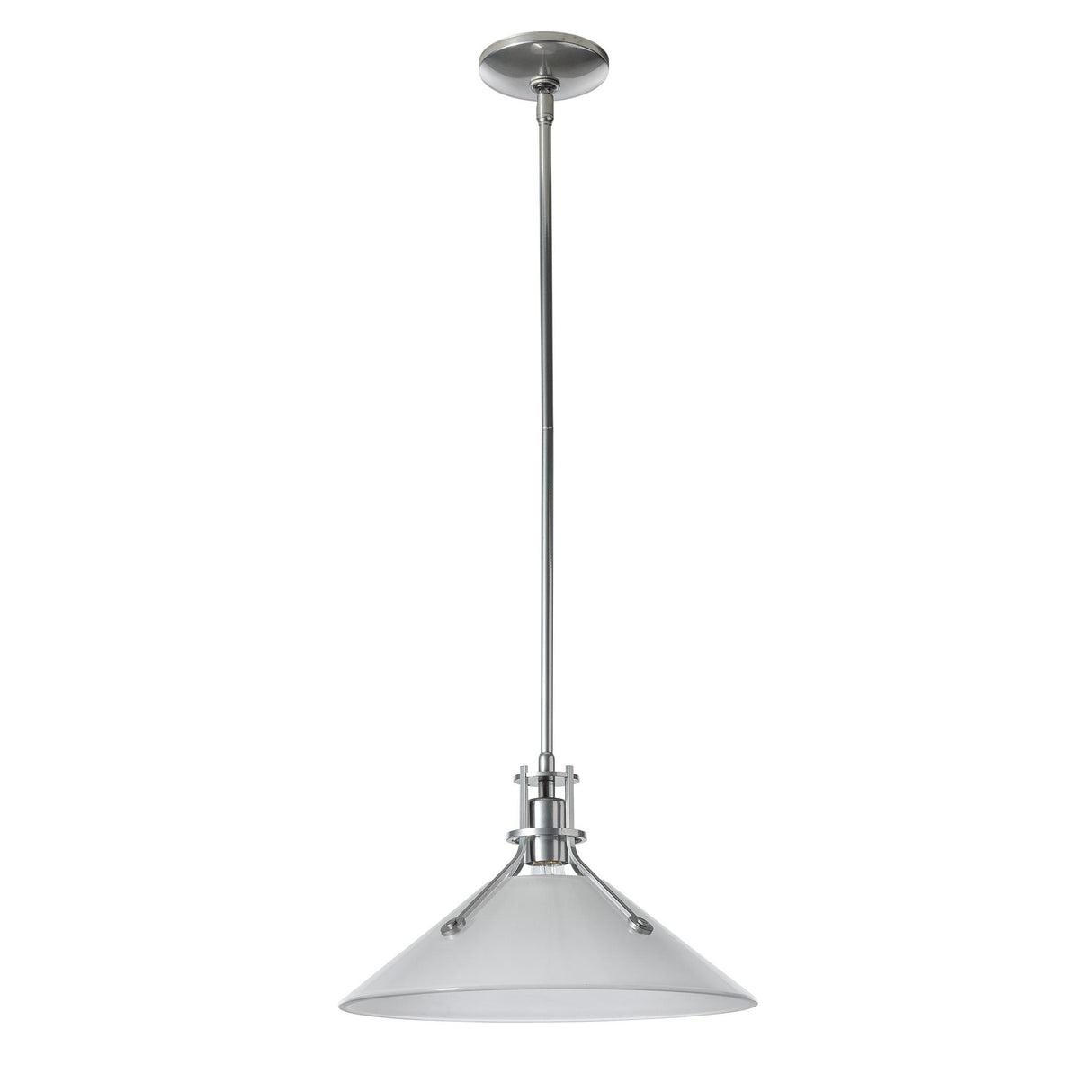 Hubbardton Forge 2022 Sterling Frosted Glass (FD) Multi Henry Medium Glass Shade Pendant