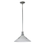 Hubbardton Forge 2022 Sterling Frosted Glass (FD) Multi Henry Medium Glass Shade Pendant