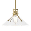 Hubbardton Forge 2022 Modern Brass Clear Glass (ZM) Multi Henry Medium Glass Shade Pendant