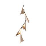 Hubbardton Forge 2020 Black Soft Gold Standard Plume 5-Light LED Pendant