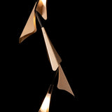 Hubbardton Forge 2020 Black Soft Gold Standard Plume 5-Light LED Pendant