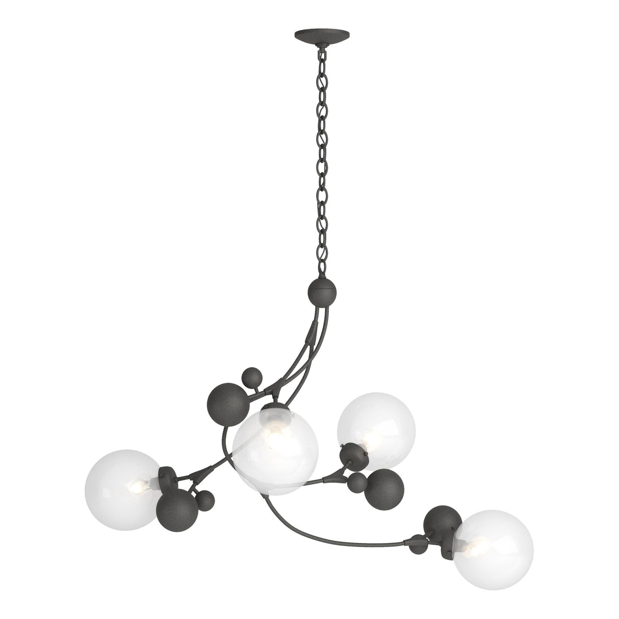 Hubbardton Forge 2019 Natural Iron Opaline Glass (WF) Sprig Pendant