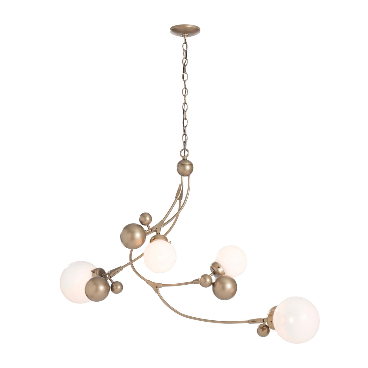 Hubbardton Forge 2019 Soft Gold Opaline Glass (WF) Sprig Pendant