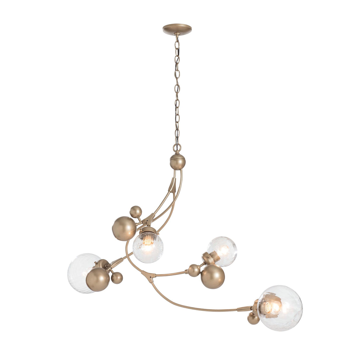Hubbardton Forge 2019 Soft Gold Water Glass (LL) Sprig Pendant