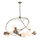 Hubbardton Forge 2021 Soft Gold Opal Glass (GG) Sprig Circular Pendant