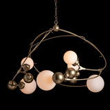 Hubbardton Forge 2021 Soft Gold Opal Glass (GG) Sprig Circular Pendant