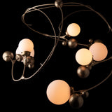 Hubbardton Forge 2021 Soft Gold Opal Glass (GG) Sprig Circular Pendant