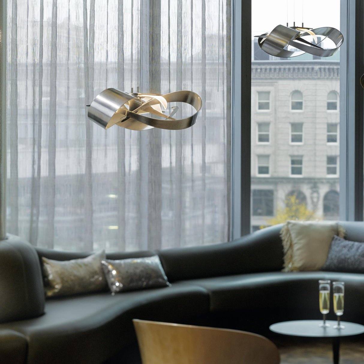 Hubbardton Forge 2015 Sterling Standard Flux LED Pendant