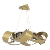 Hubbardton Forge 2016 Modern Brass Standard Flux Large LED Pendant