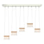 Hubbardton Forge 2018 Sterling Maple Wood Clear Glass with Frosted Diffuser (YE) Standard More Cowbell LED Pendant