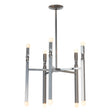 Hubbardton Forge 2022 Sterling Multi Helix 10-Light Pendant