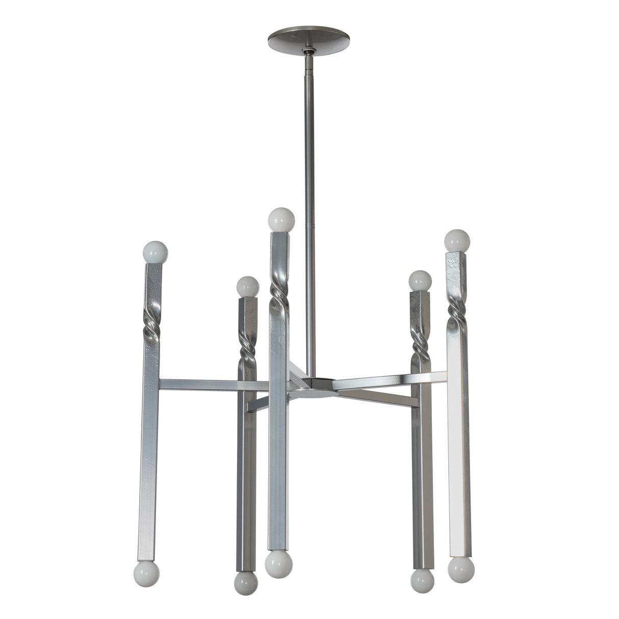 Hubbardton Forge 2022 Sterling Multi Helix 10-Light Pendant