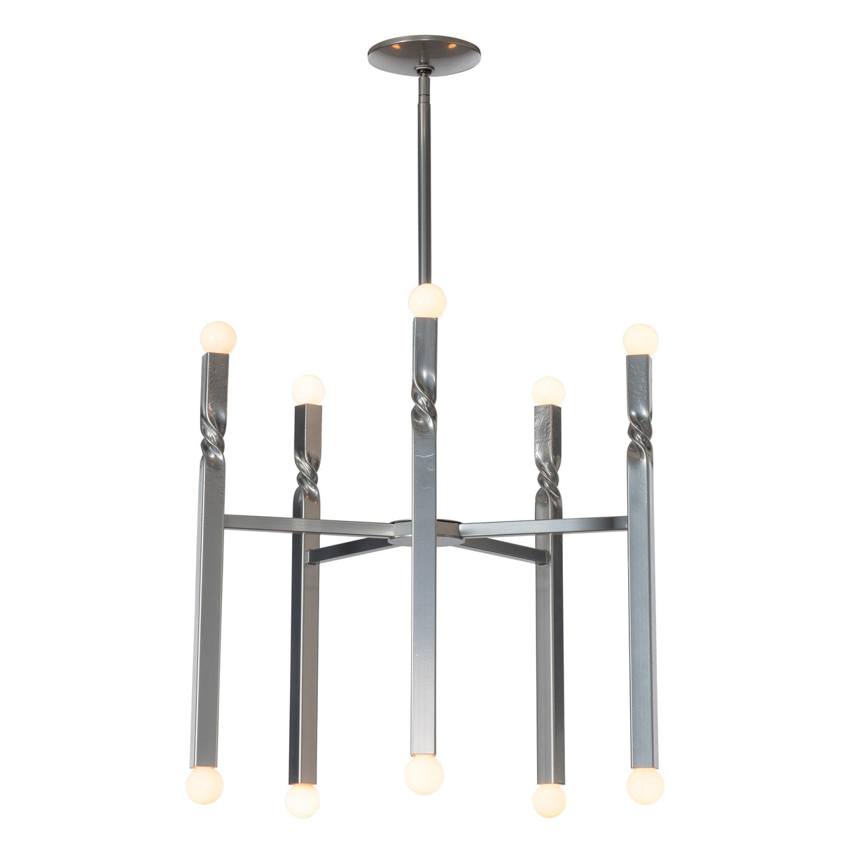 Hubbardton Forge 2022 Sterling Multi Helix 10-Light Pendant