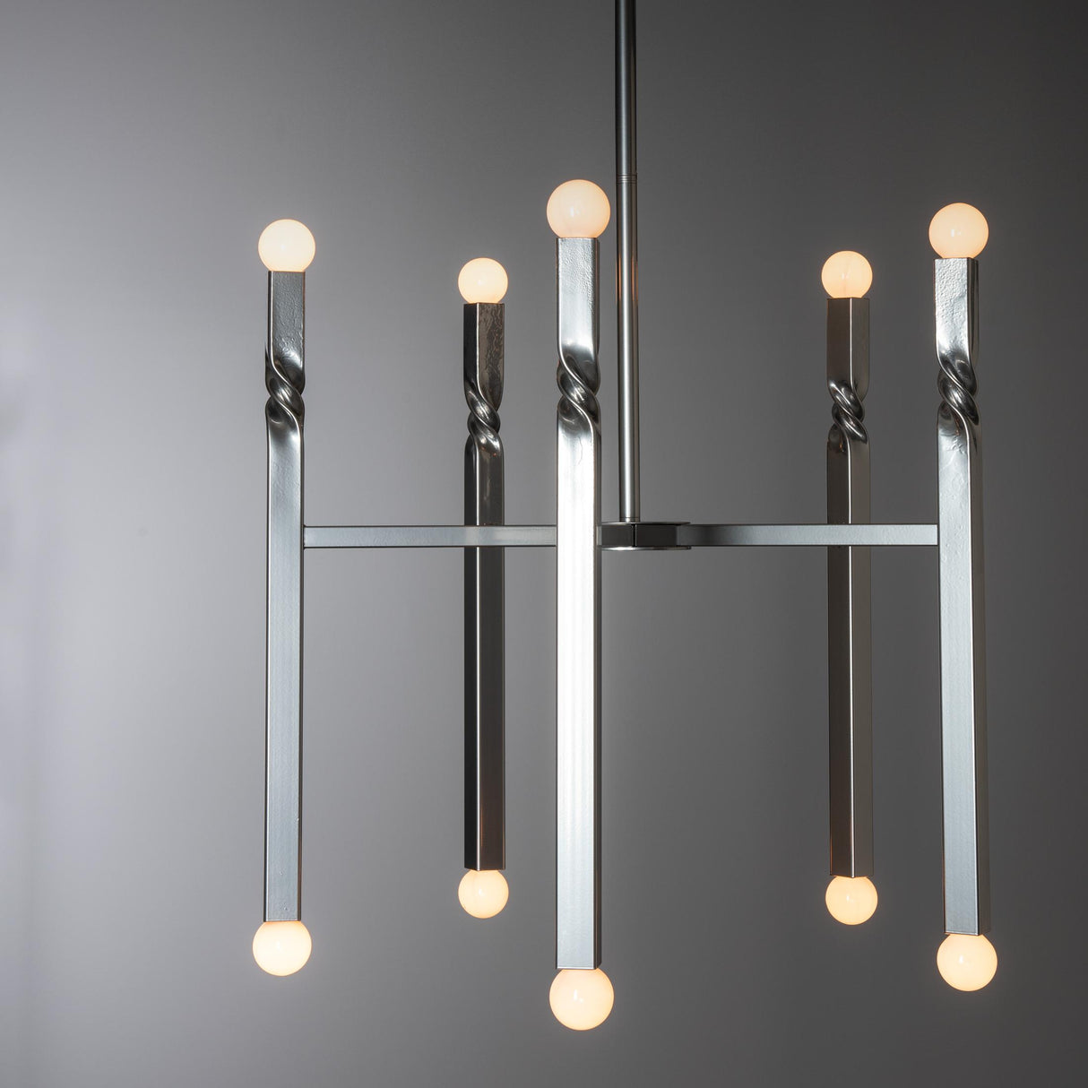 Hubbardton Forge 2022 Sterling Multi Helix 10-Light Pendant