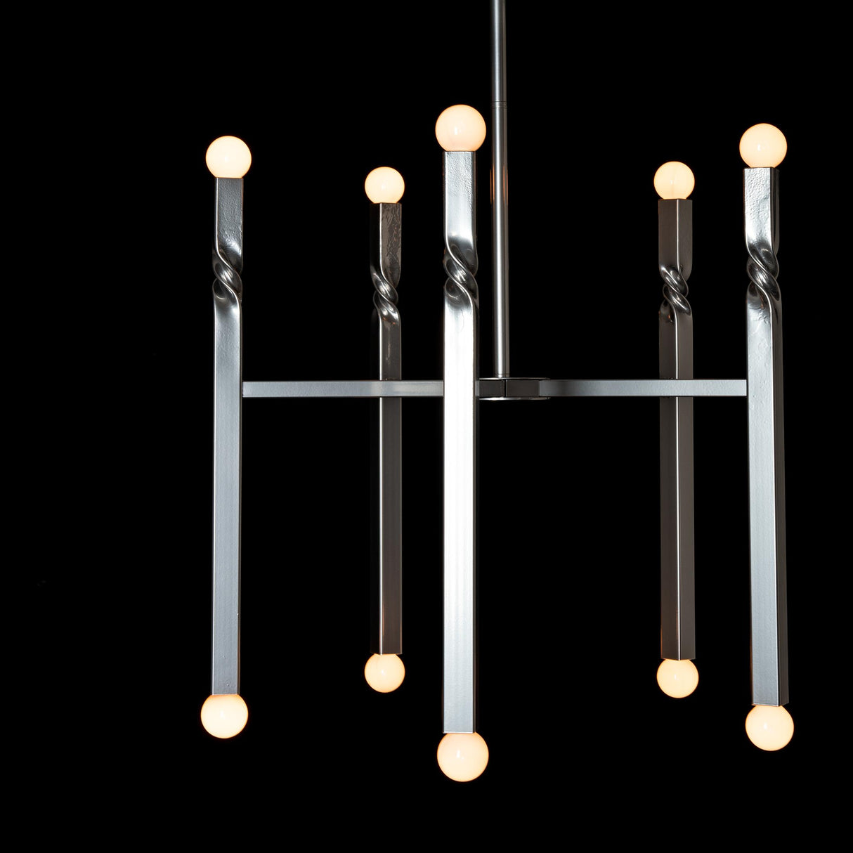 Hubbardton Forge 2022 Sterling Multi Helix 10-Light Pendant