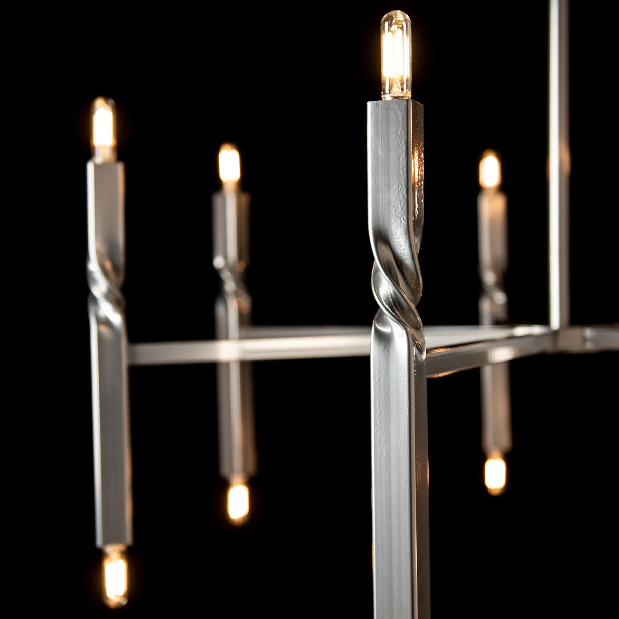 Hubbardton Forge 2022 Sterling Multi Helix 14-Light Pendant