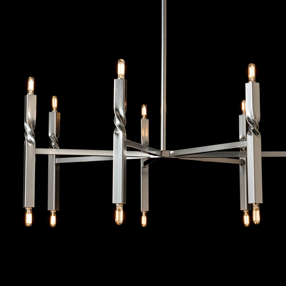 Hubbardton Forge 2022 Sterling Multi Helix 14-Light Pendant