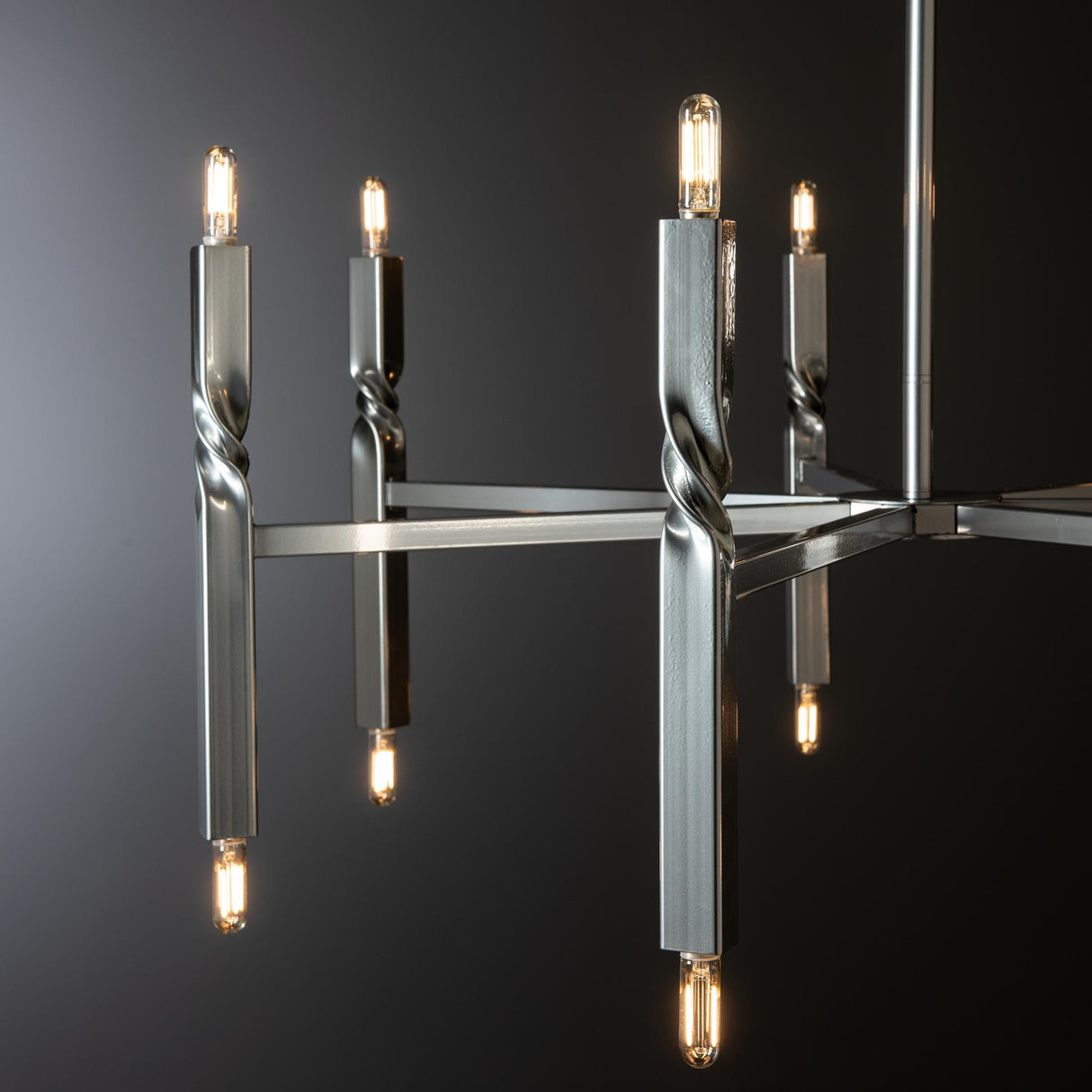 Hubbardton Forge 2022 Sterling Multi Helix 14-Light Pendant