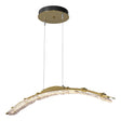 Hubbardton Forge 2023 Modern Brass Clear Glass (ZM) Standard Glissade Large LED Pendant
