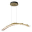 Hubbardton Forge 2023 Modern Brass Clear Glass (ZM) Standard Glissade Large LED Pendant