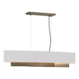Hubbardton Forge 2014 Soft Gold Flax Shade (SE) Standard Oceanus Pendant