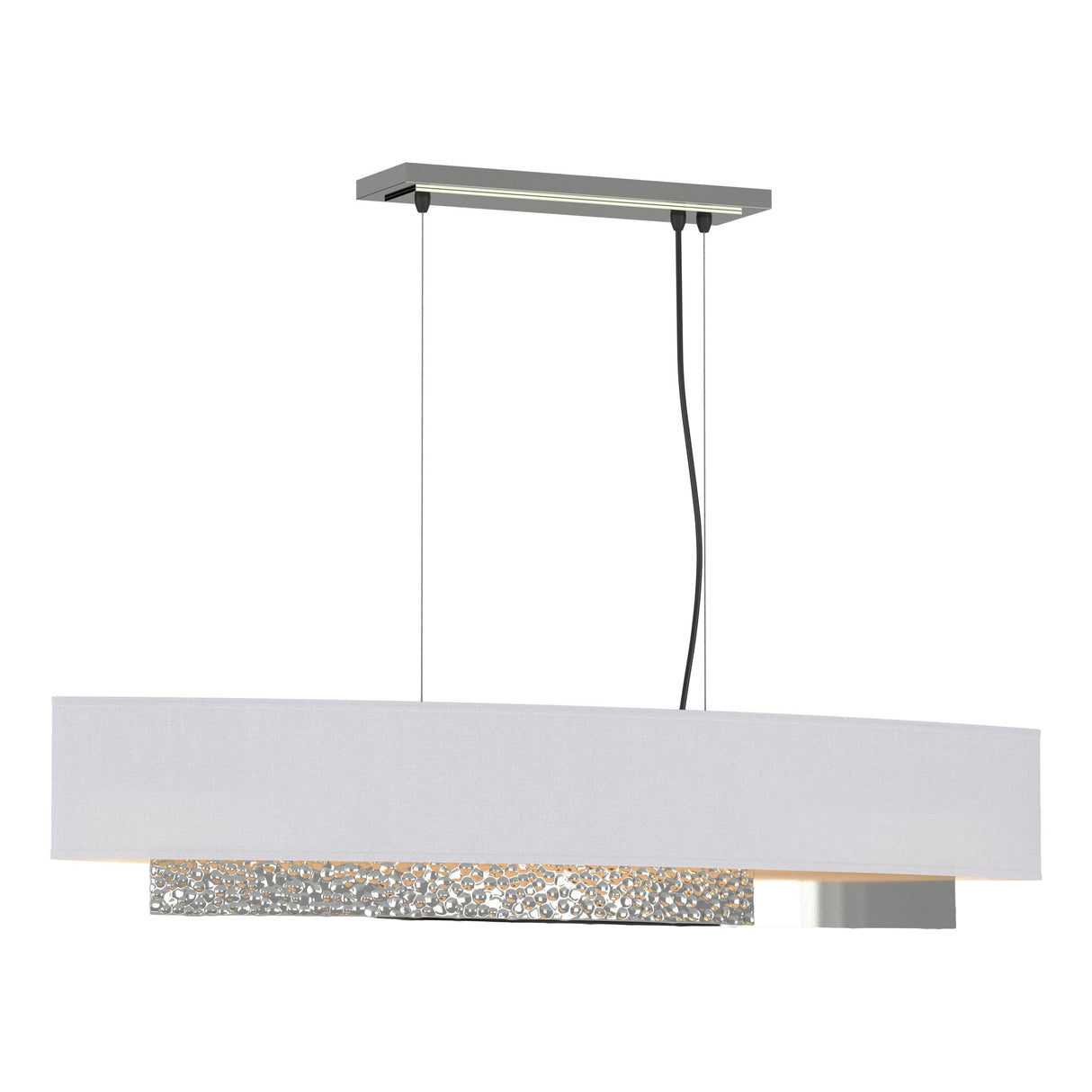 Hubbardton Forge 2014 Sterling Natural Anna Shade (SF) Standard Oceanus Pendant