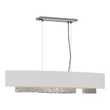 Hubbardton Forge 2014 Sterling Flax Shade (SE) Standard Oceanus Pendant