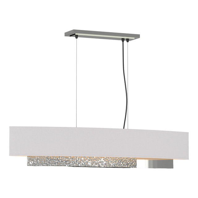Hubbardton Forge 2014 Sterling Flax Shade (SE) Standard Oceanus Pendant