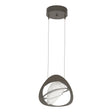 Hubbardton Forge 2018 Dark Smoke Clear Glass (ZM) Standard Venn Pendant