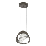 Hubbardton Forge 2018 Dark Smoke Clear Glass (ZM) Standard Venn Pendant