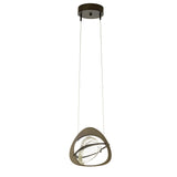 Hubbardton Forge 2018 Dark Smoke Clear Glass (ZM) Standard Venn Pendant