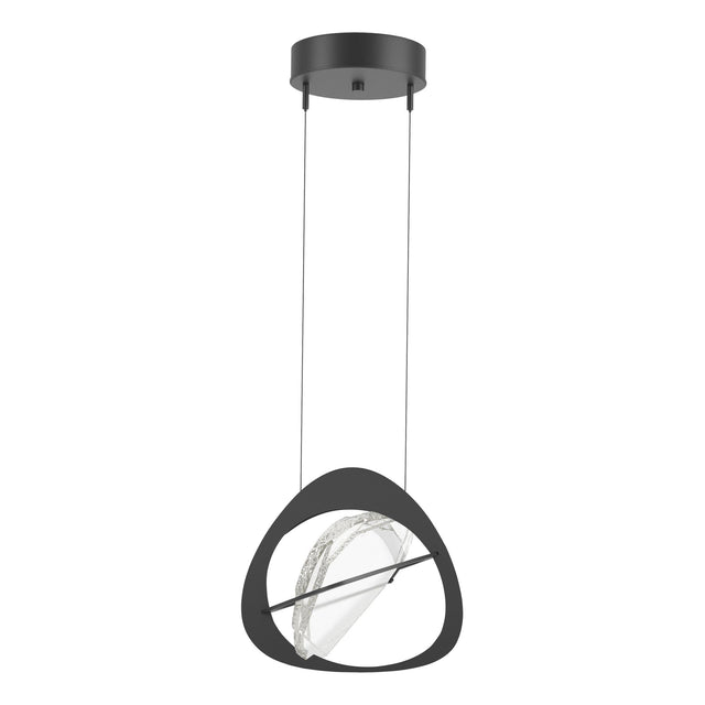Hubbardton Forge 2018 Black Clear Glass (ZM) Standard Venn Pendant