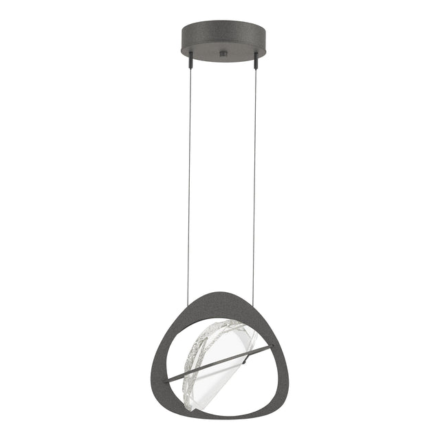 Hubbardton Forge 2018 Natural Iron Clear Glass (ZM) Standard Venn Pendant