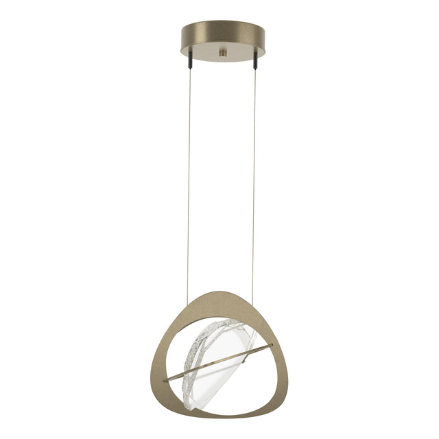 Hubbardton Forge 2018 Soft Gold Clear Glass (ZM) Standard Venn Pendant