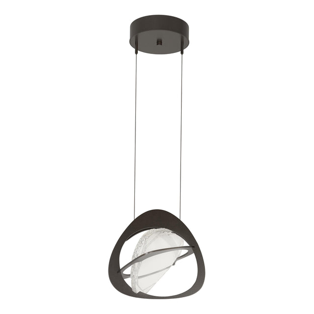 Hubbardton Forge 2018 Oil Rubbed Bronze Clear Glass (ZM) Standard Venn Pendant