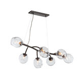 Hubbardton Forge 2021 Dark Smoke Clear Glass (ZM) Standard Vine Pendant