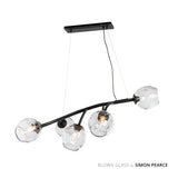 Hubbardton Forge 2021 Black Clear Glass (ZM) Standard Vine Pendant