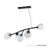 Hubbardton Forge 2021 Black Clear Glass (ZM) Standard Vine Pendant
