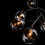 Hubbardton Forge 2021 Black Clear Glass (ZM) Standard Vine Pendant