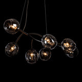 Hubbardton Forge 2021 Black Clear Glass (ZM) Standard Vine Pendant