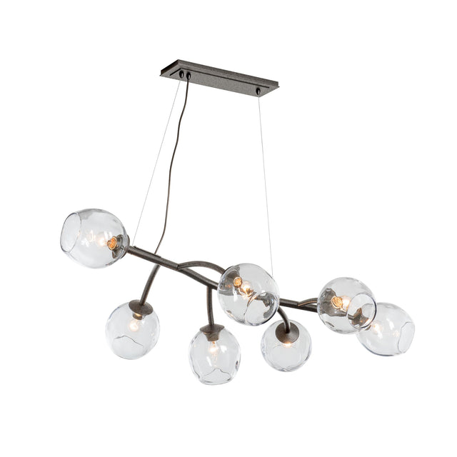 Hubbardton Forge 2021 Natural Iron Clear Glass (ZM) Standard Vine Pendant