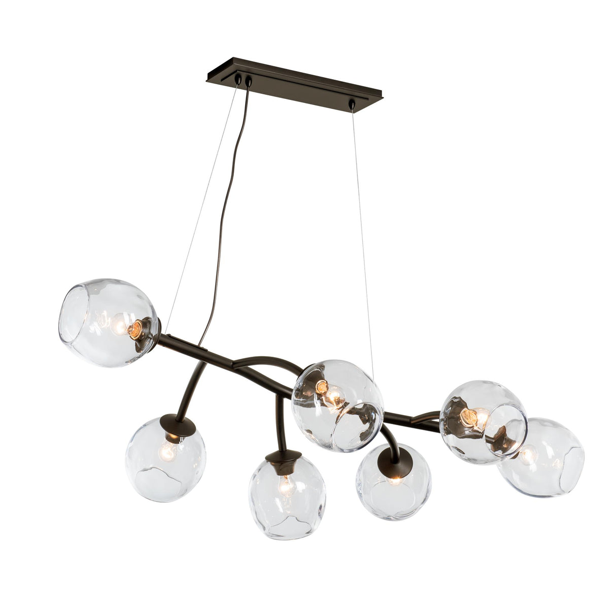 Hubbardton Forge 2021 Oil Rubbed Bronze Clear Glass (ZM) Standard Vine Pendant
