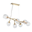Hubbardton Forge 2021 Modern Brass Clear Glass (ZM) Standard Vine Pendant