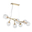 Hubbardton Forge 2021 Modern Brass Clear Glass (ZM) Standard Vine Pendant
